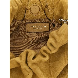 Beige Calfskin Shoulder Bag