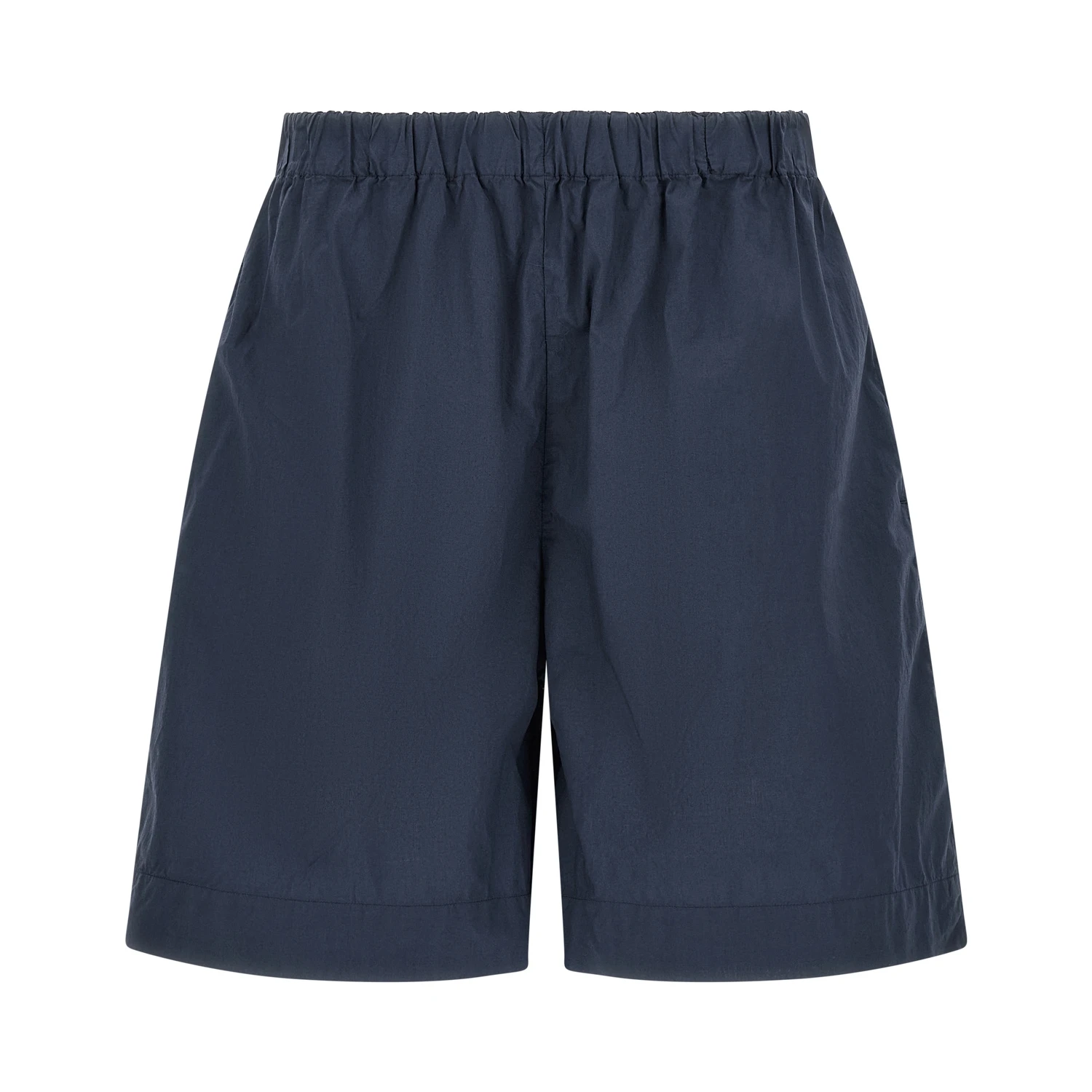 Blue Cotton Bermuda Shorts