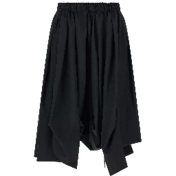 Black Wool Bermuda Shorts