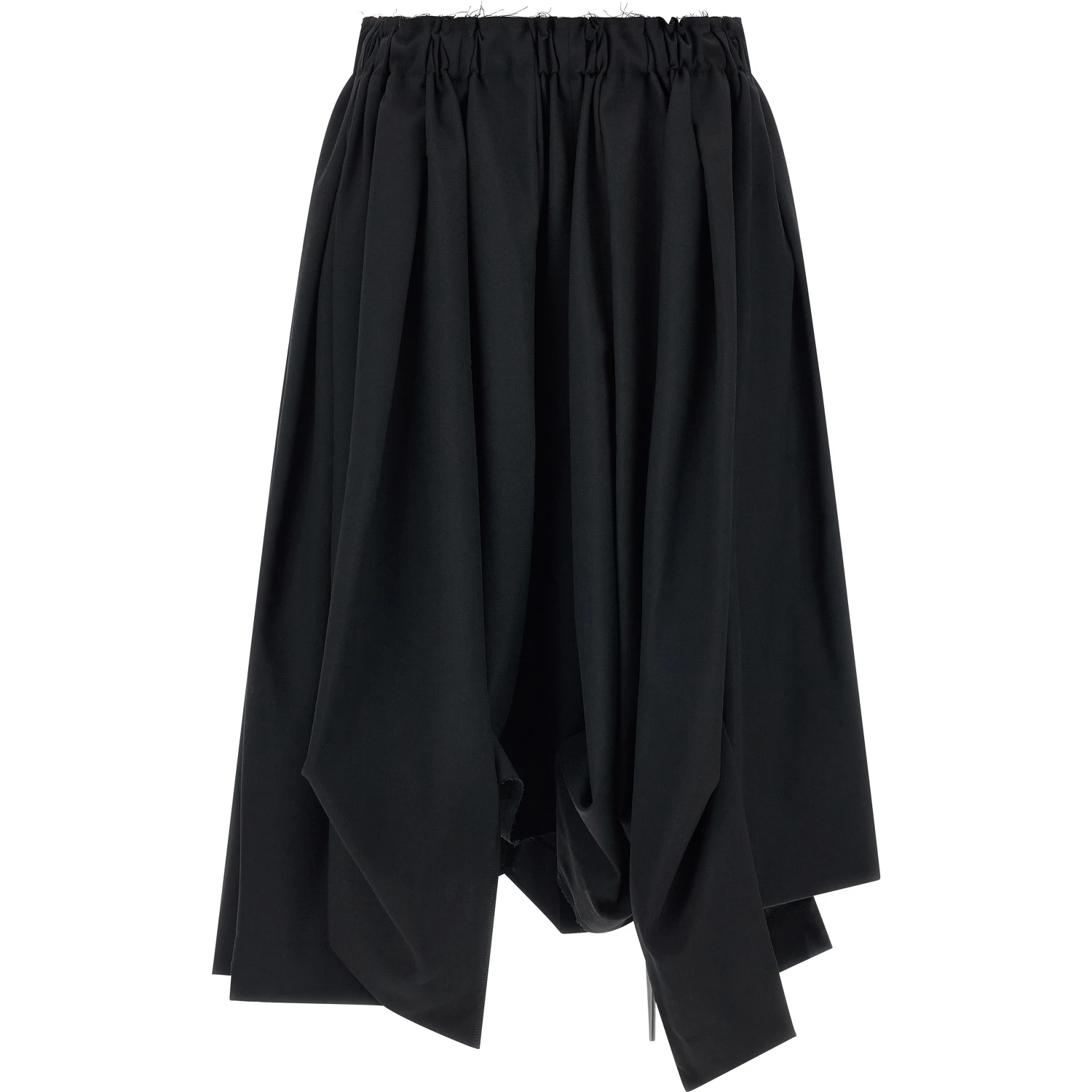 Black Wool Bermuda Shorts