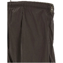 Gray Nylon Bermuda Shorts