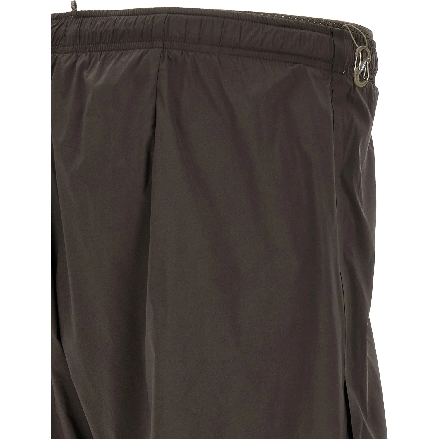 Gray Nylon Bermuda Shorts