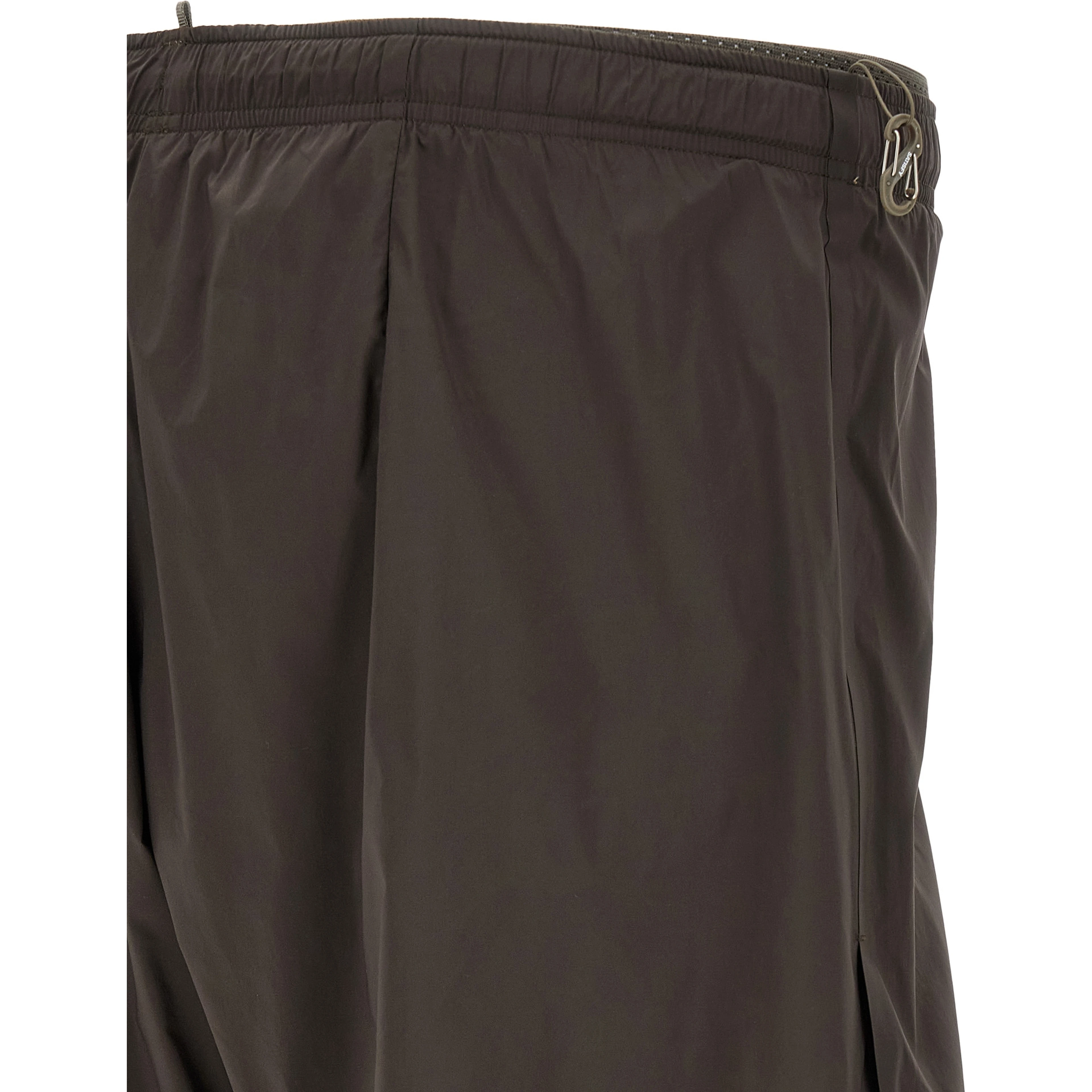 Gray Nylon Bermuda Shorts