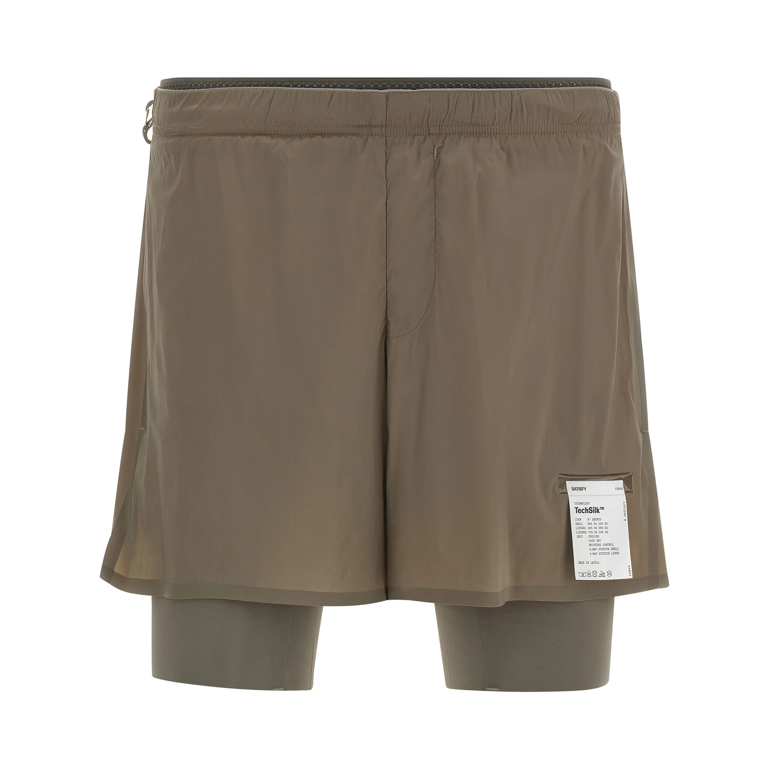 Brown Nylon Bermuda Shorts