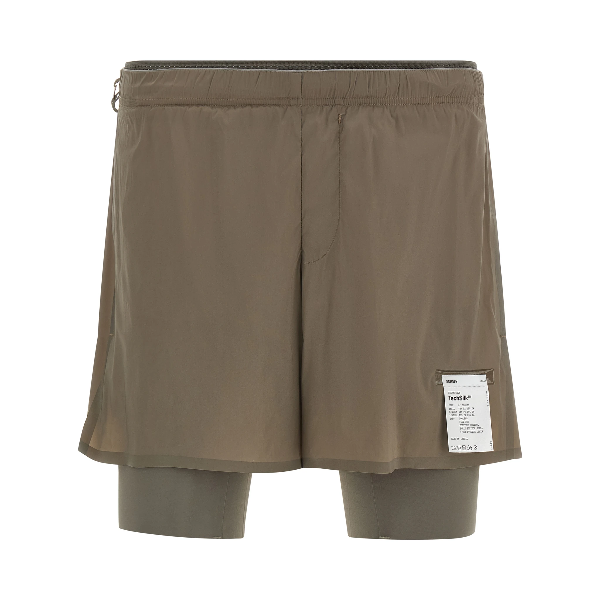 Brown Nylon Bermuda Shorts