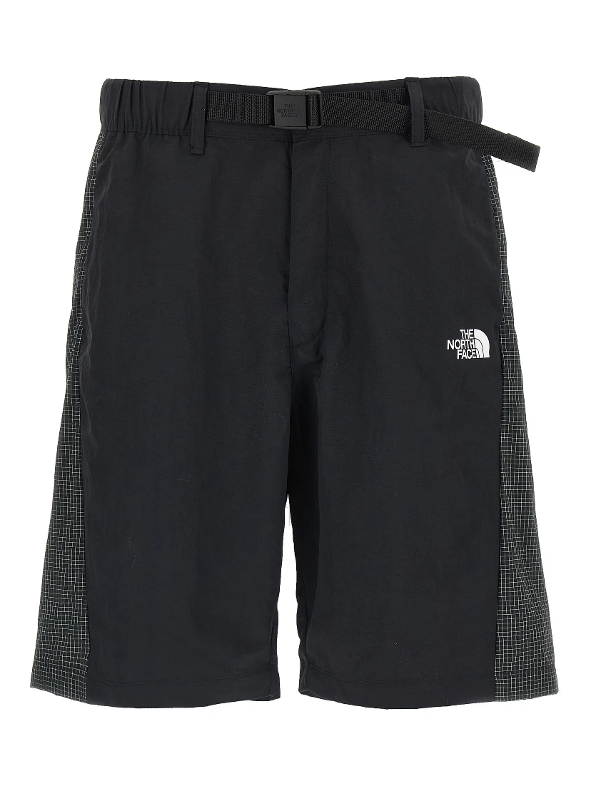 Black Nylon Bermuda Shorts