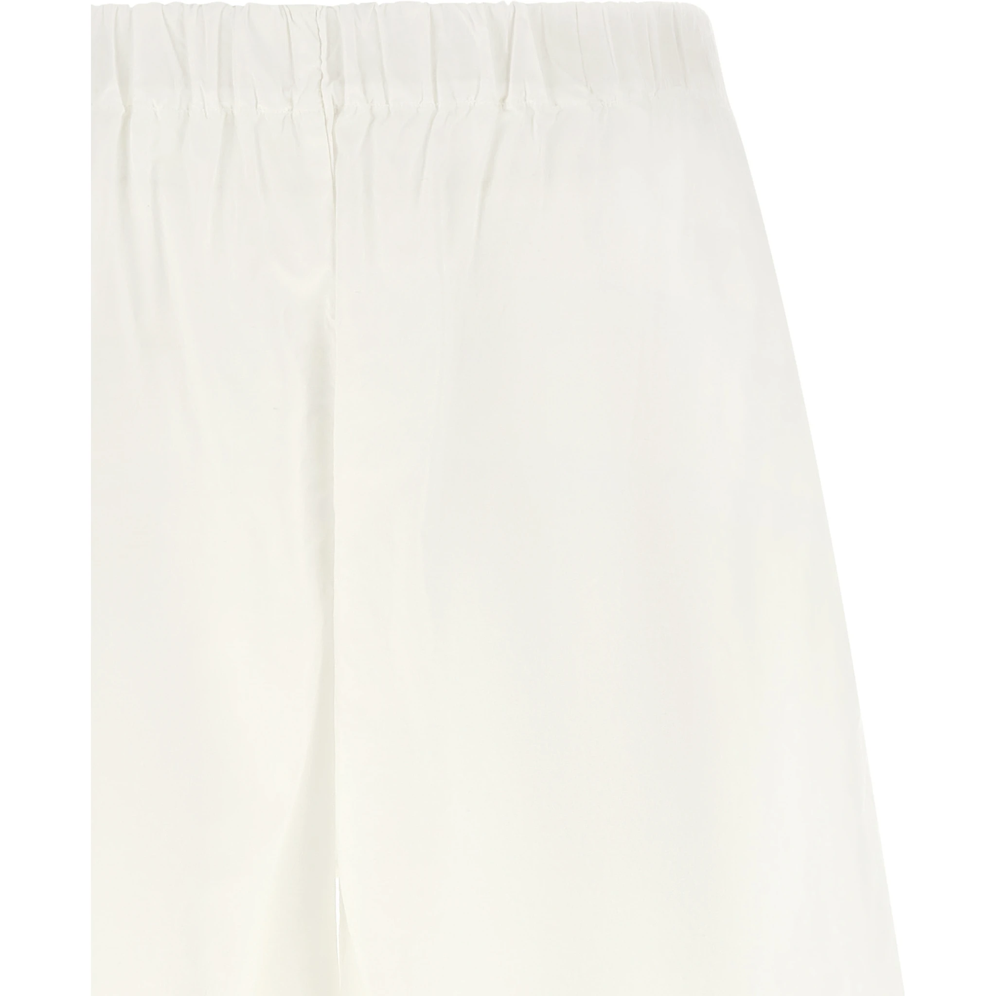 White Cotton Bermuda Shorts