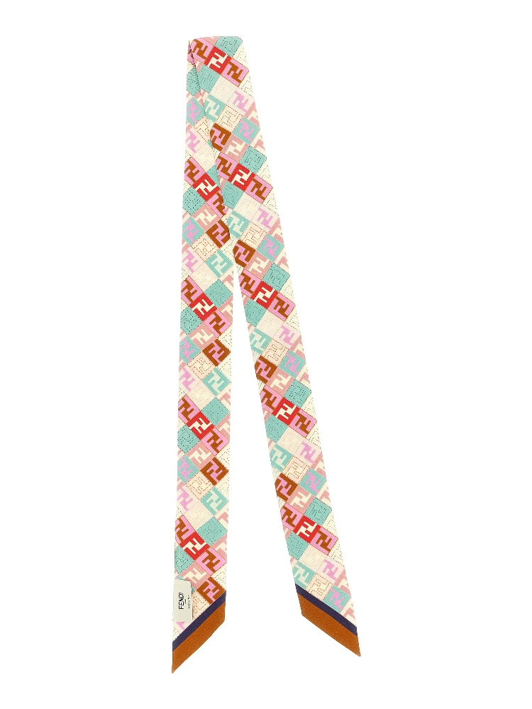 Multicolor Silk Foulard