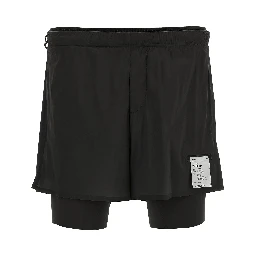 Black Nylon Bermuda Shorts
