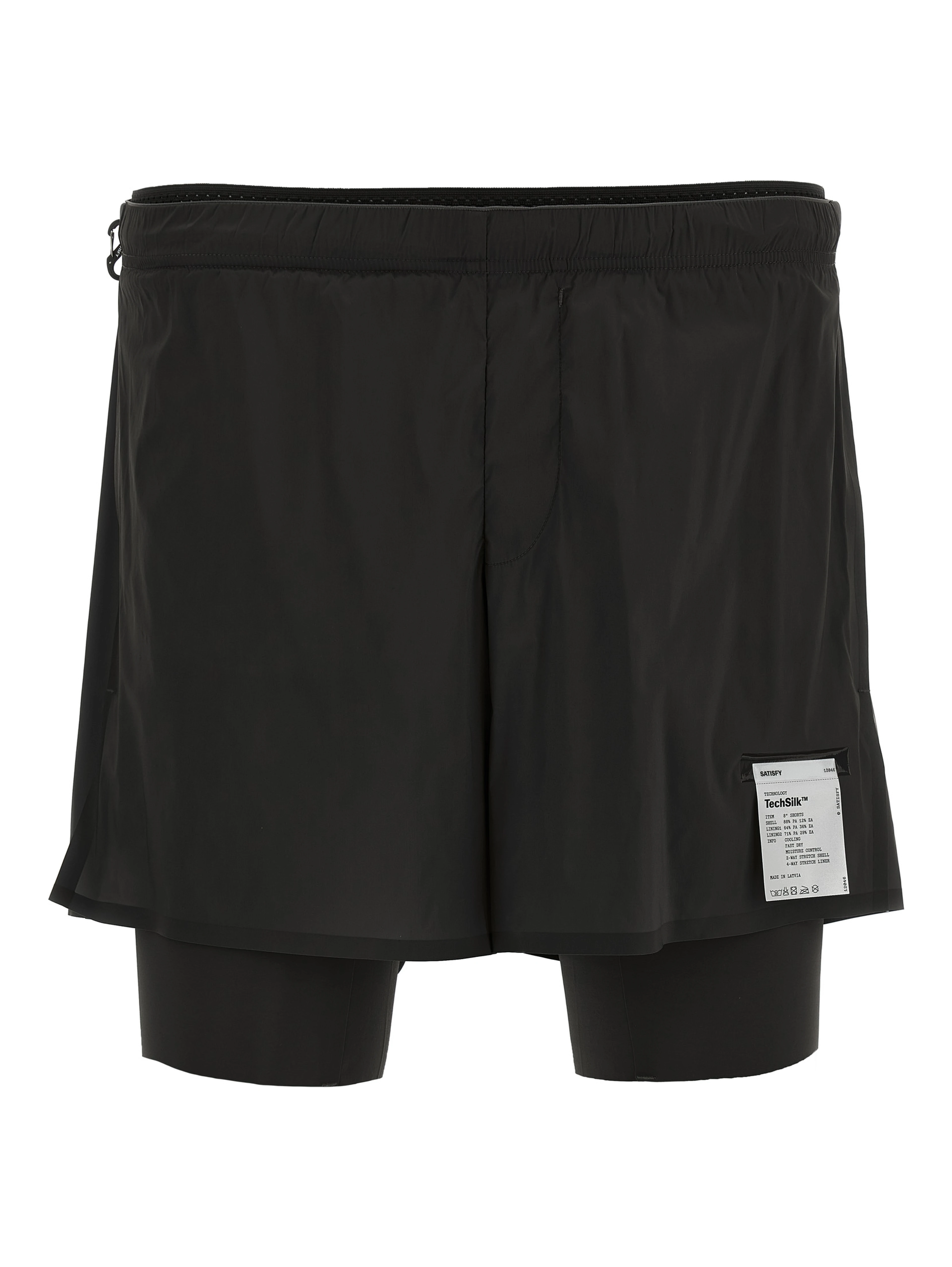 Black Nylon Bermuda Shorts