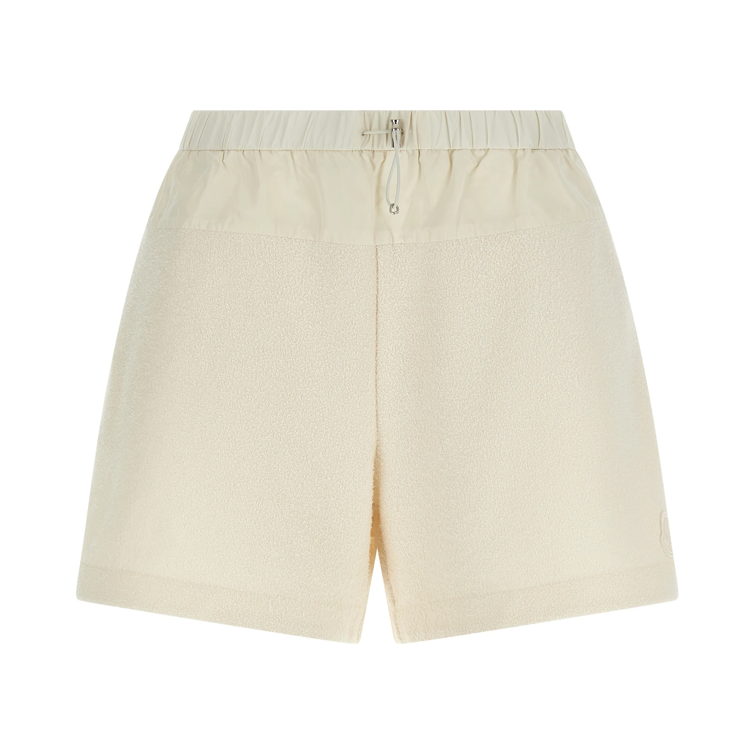 White Polyester Bermuda Shorts