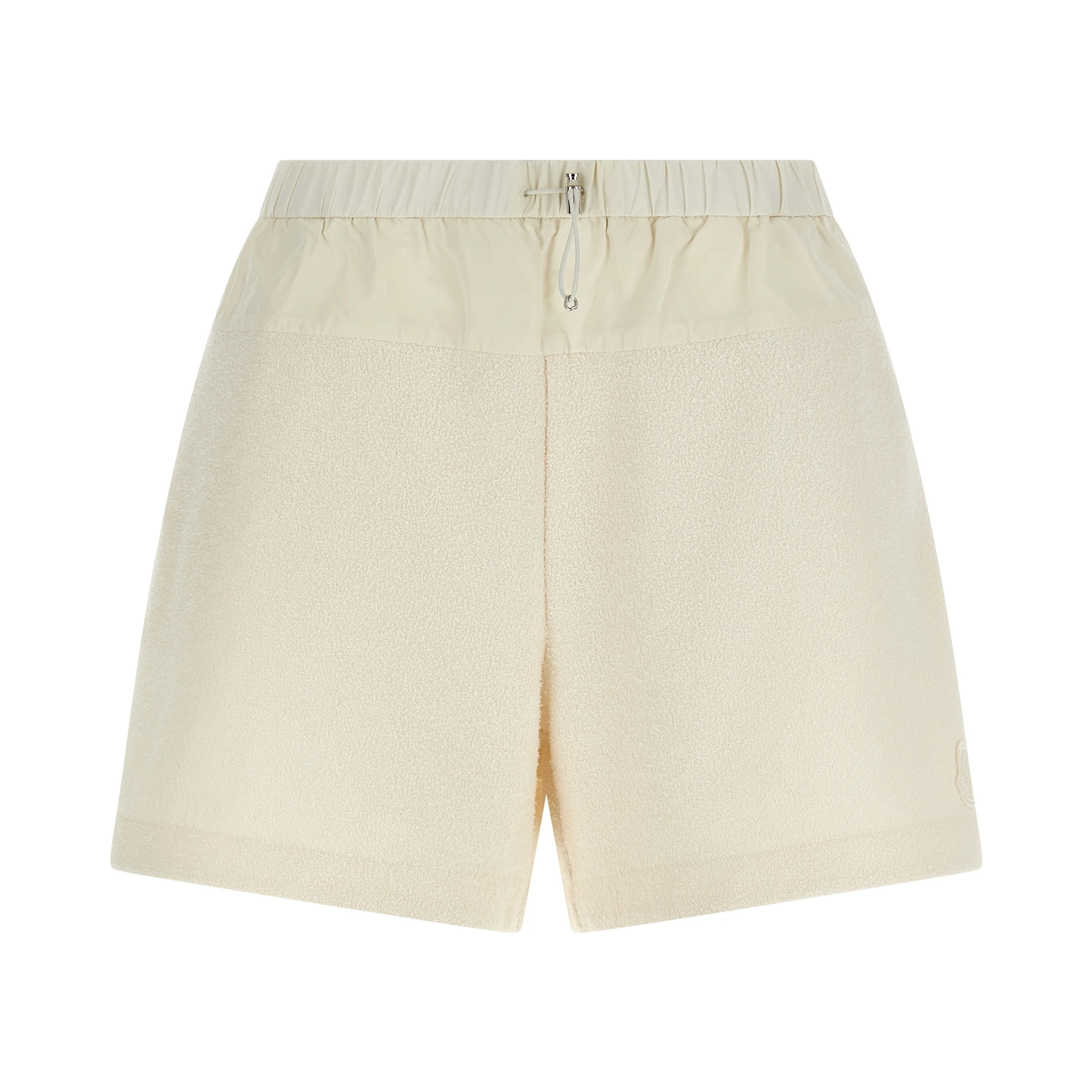 White Polyester Bermuda Shorts
