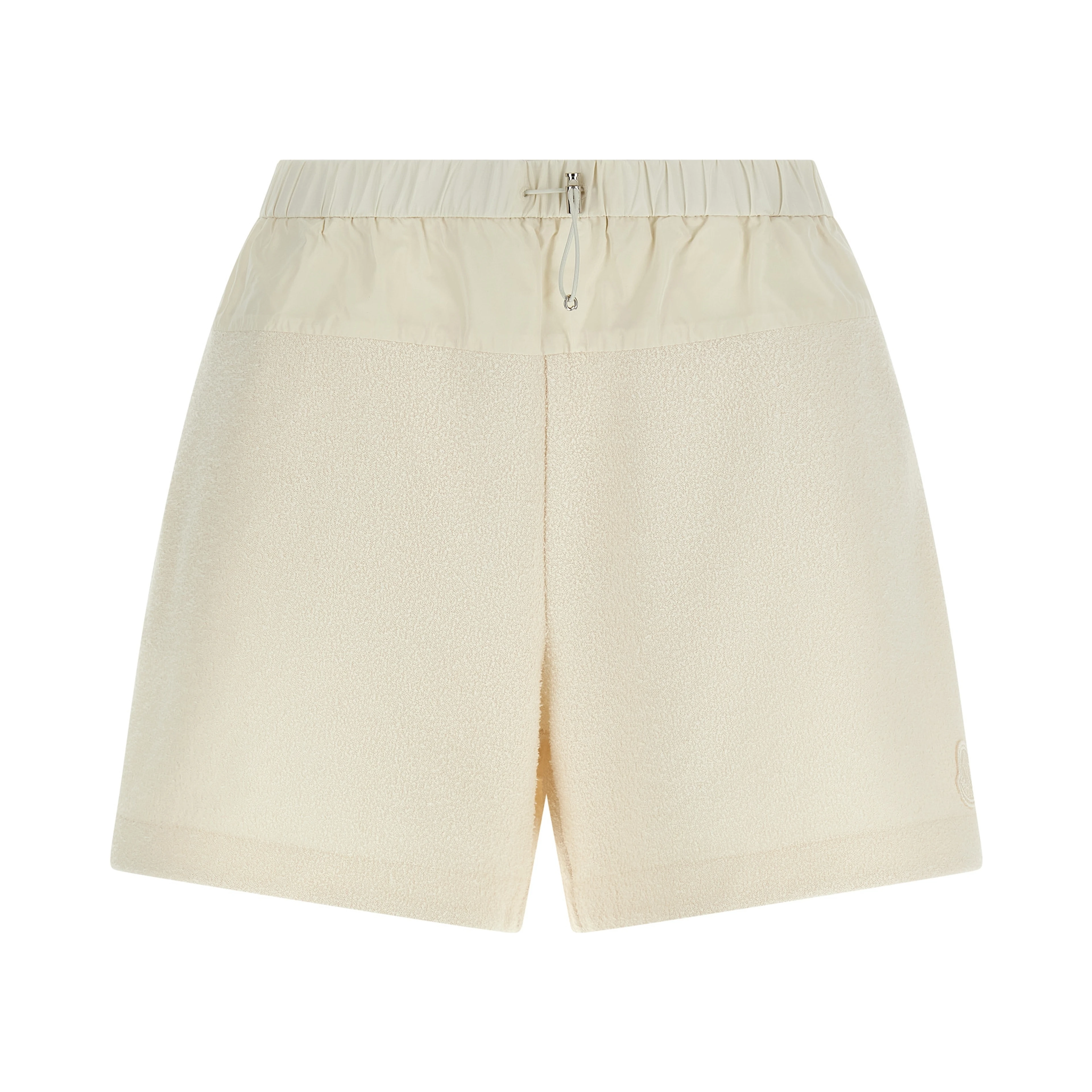 White Polyester Bermuda Shorts