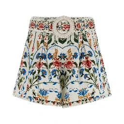 Multicolor Cotton Bermuda Shorts