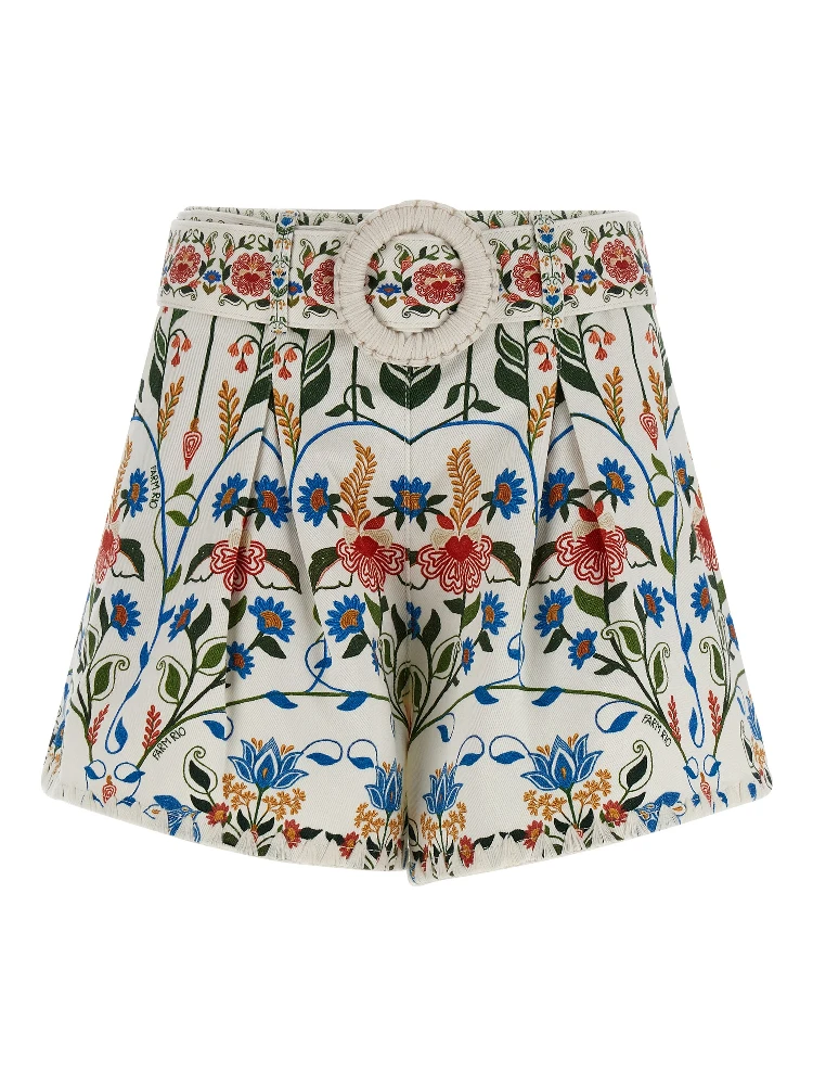 Multicolor Cotton Bermuda Shorts