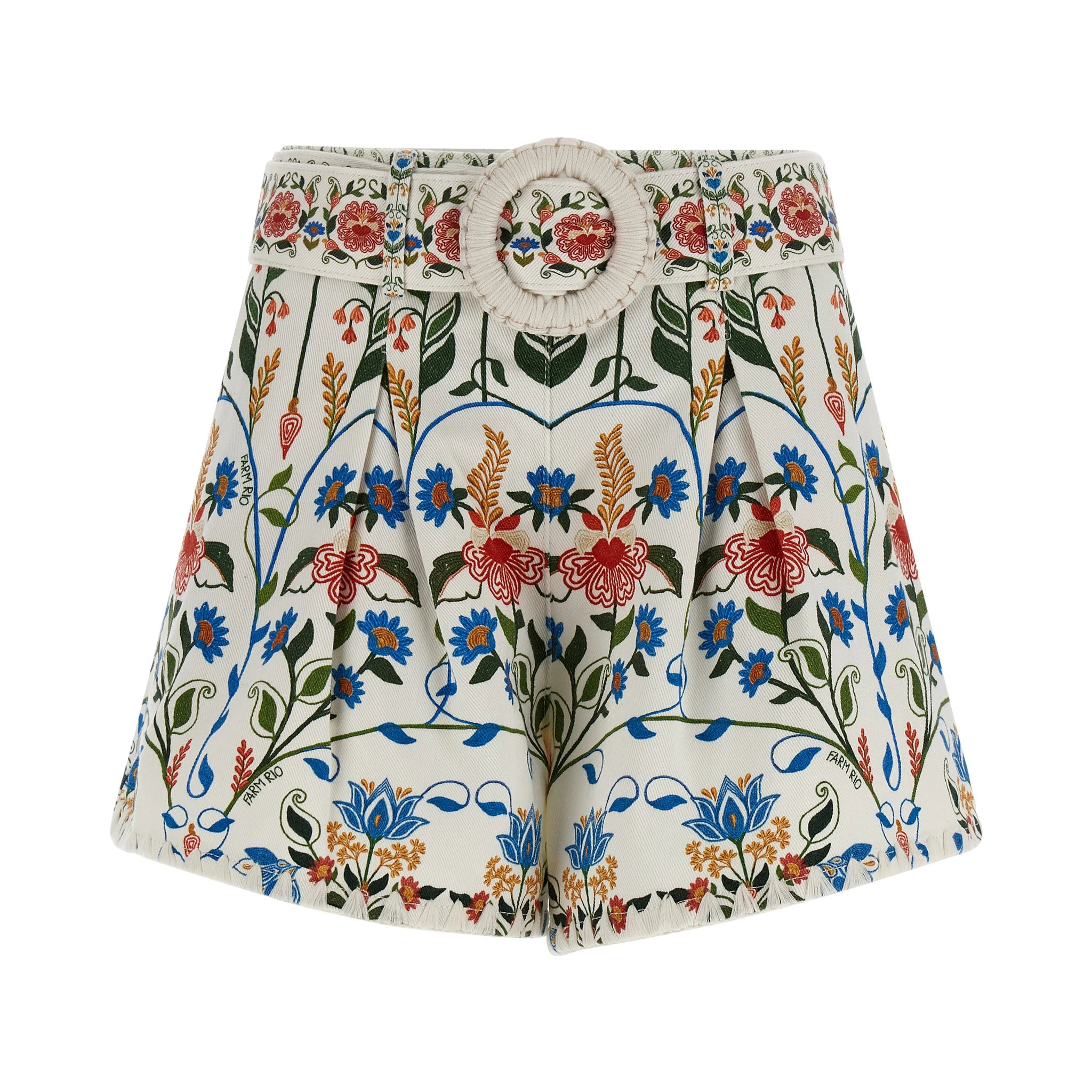 Multicolor Cotton Bermuda Shorts