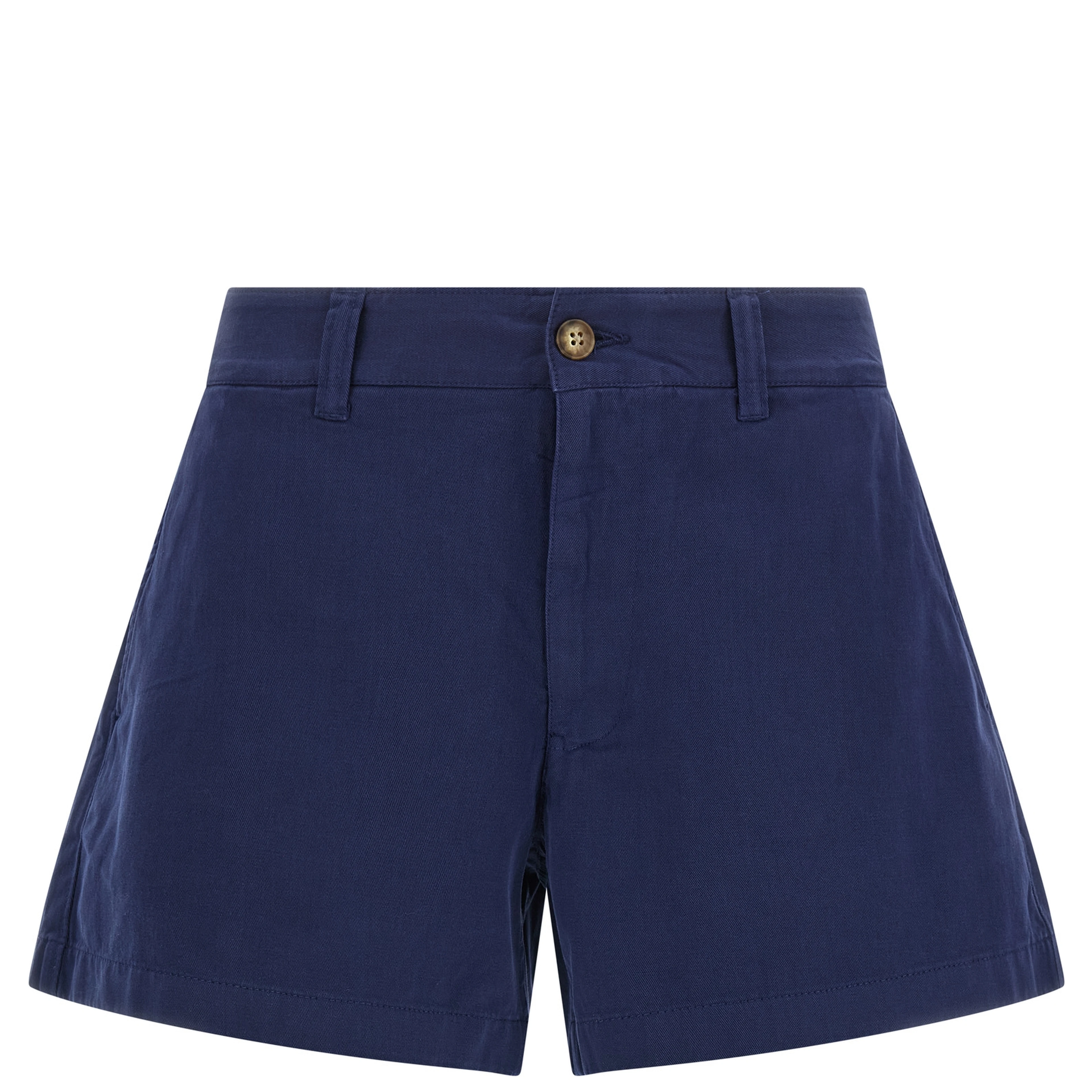Blue Cotton Bermuda Shorts