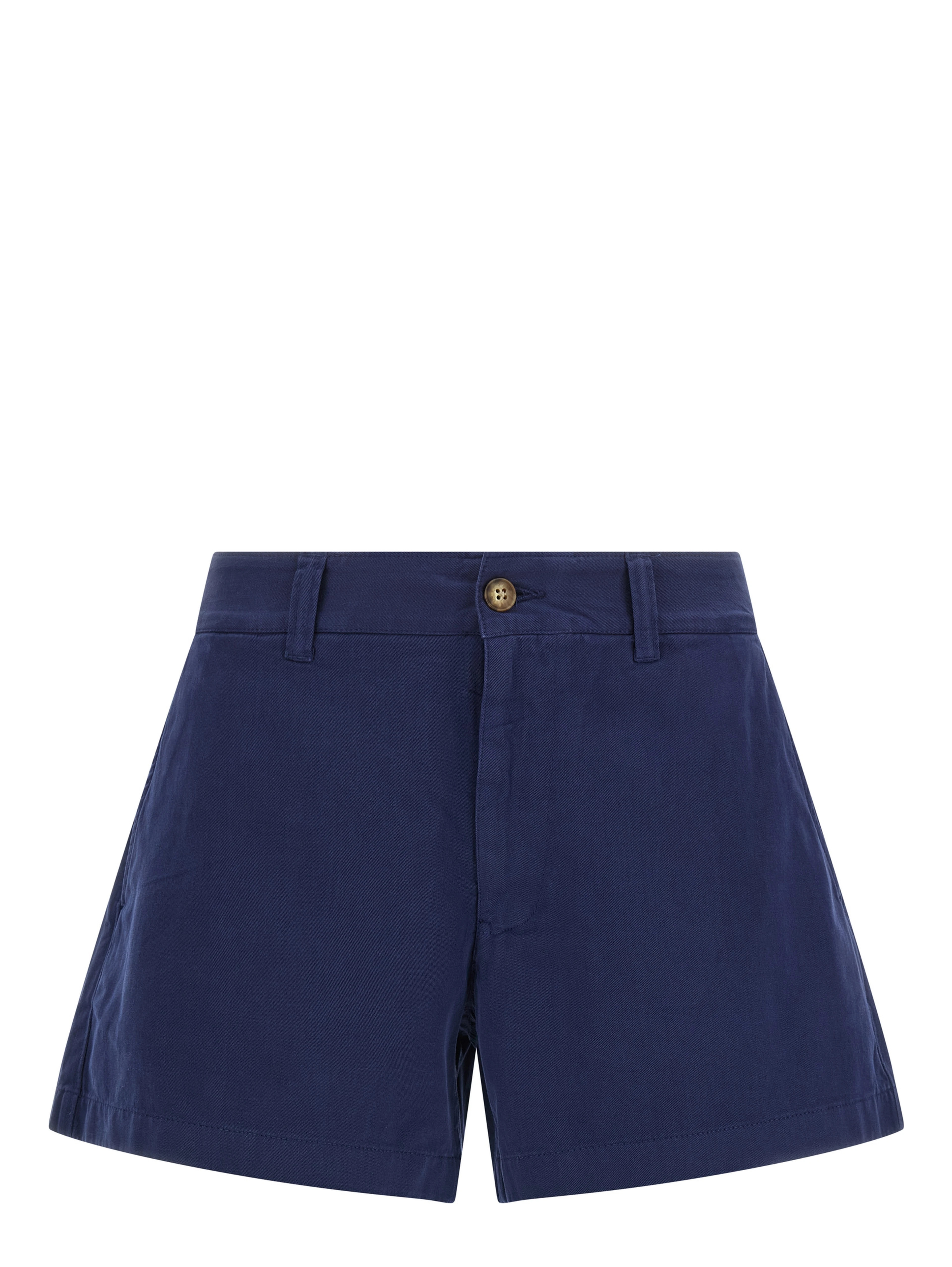 Blue Cotton Bermuda Shorts