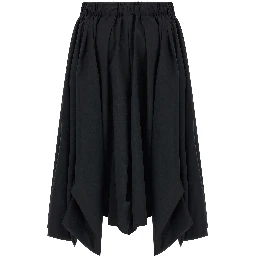 Black Wool Bermuda Shorts