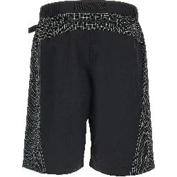 Black Nylon Bermuda Shorts