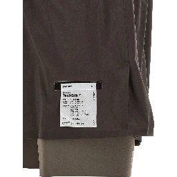 Gray Nylon Bermuda Shorts