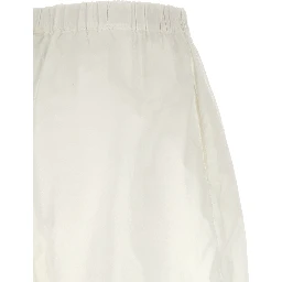 White Cotton Bermuda Shorts