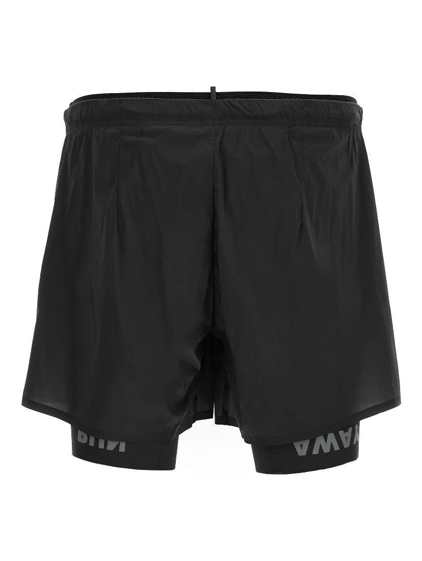 Black Nylon Bermuda Shorts