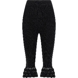 Black Organic Cotton Casual Pants