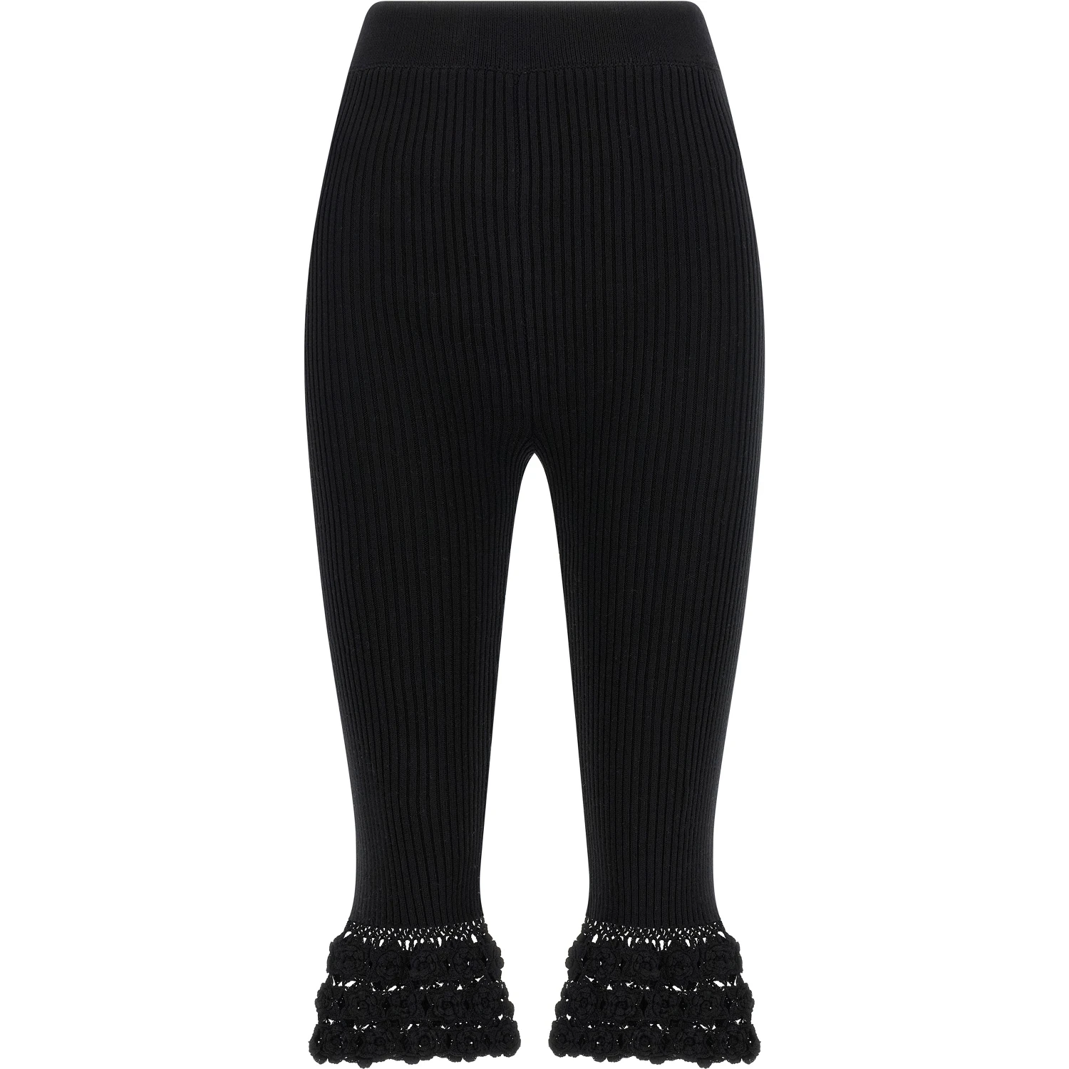 Black Organic Cotton Casual Pants