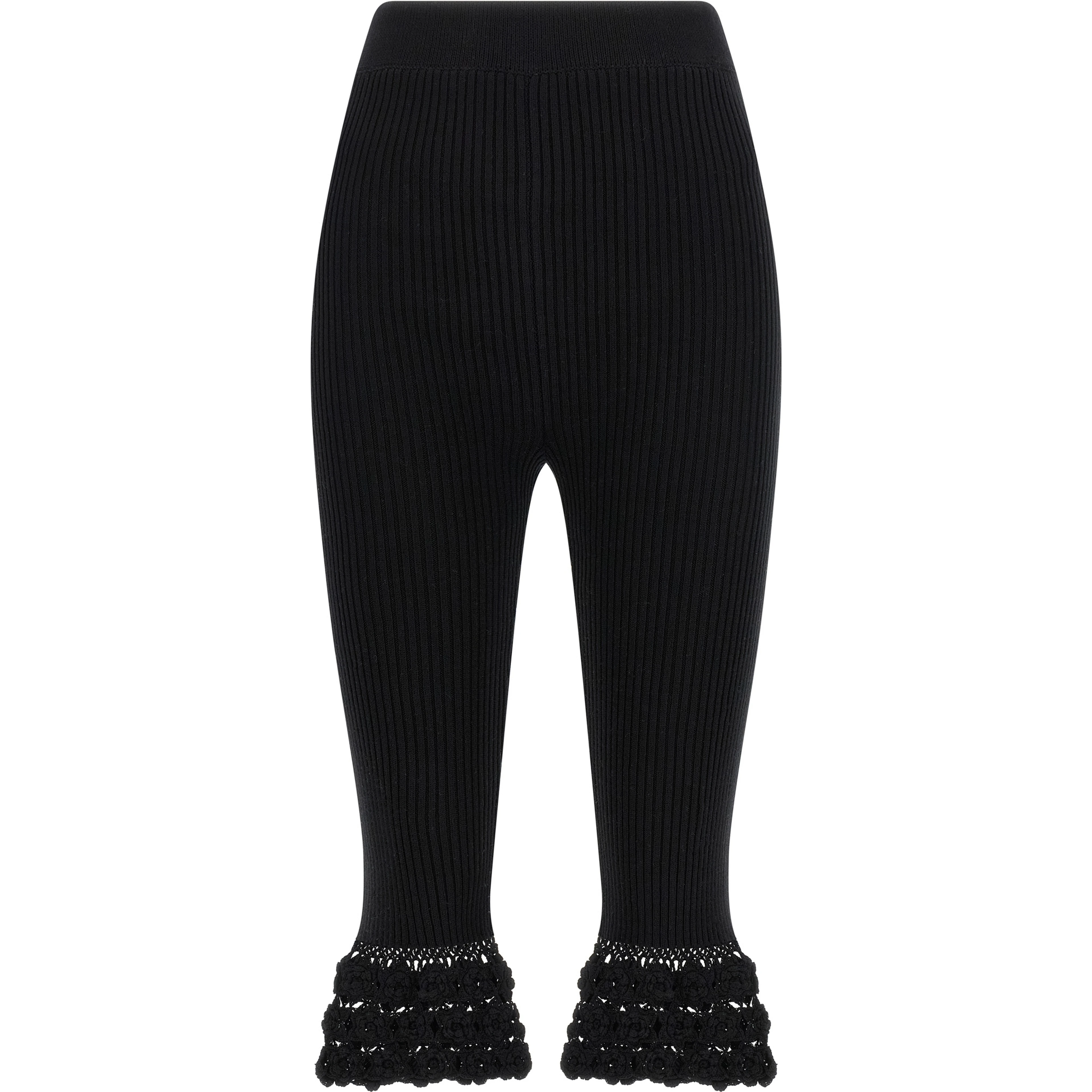 Black Organic Cotton Casual Pants