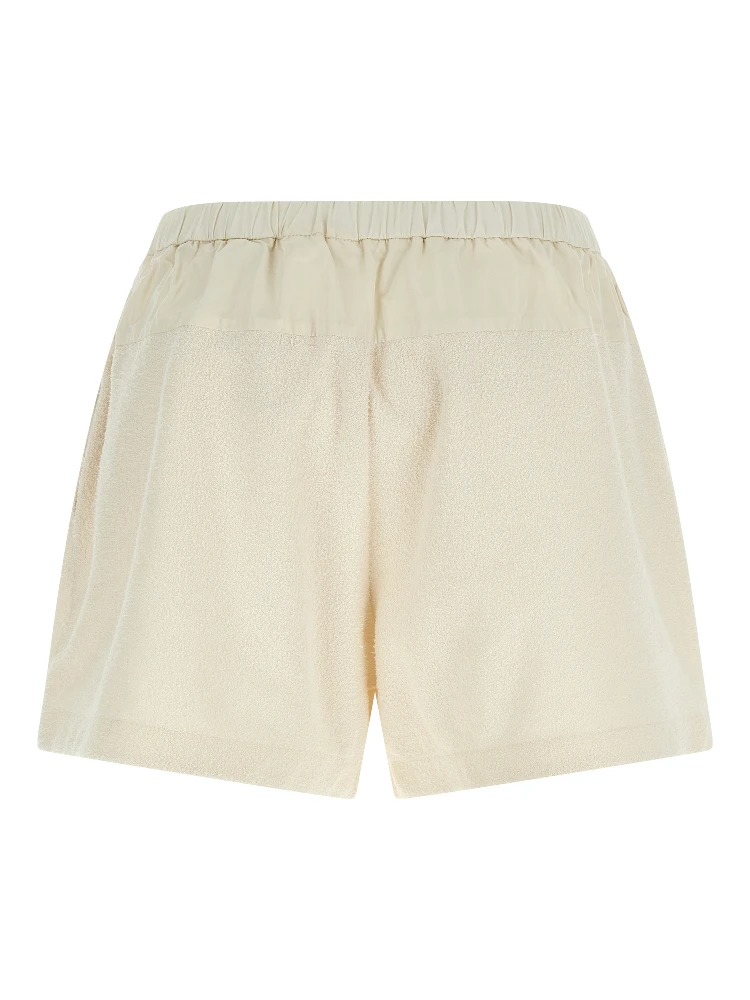 White Polyester Bermuda Shorts alternative