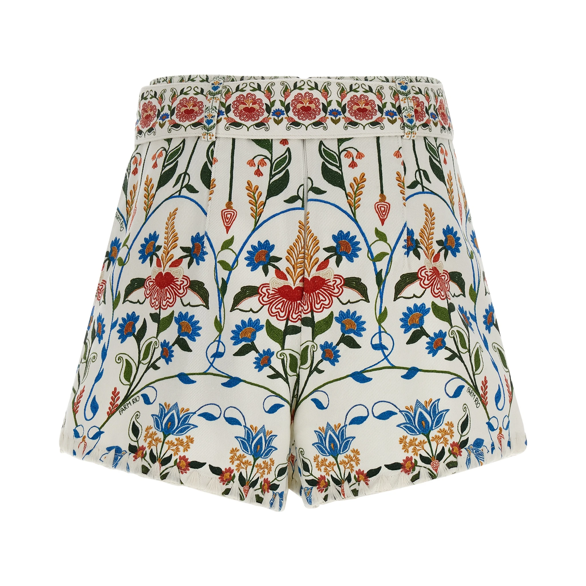Multicolor Cotton Bermuda Shorts