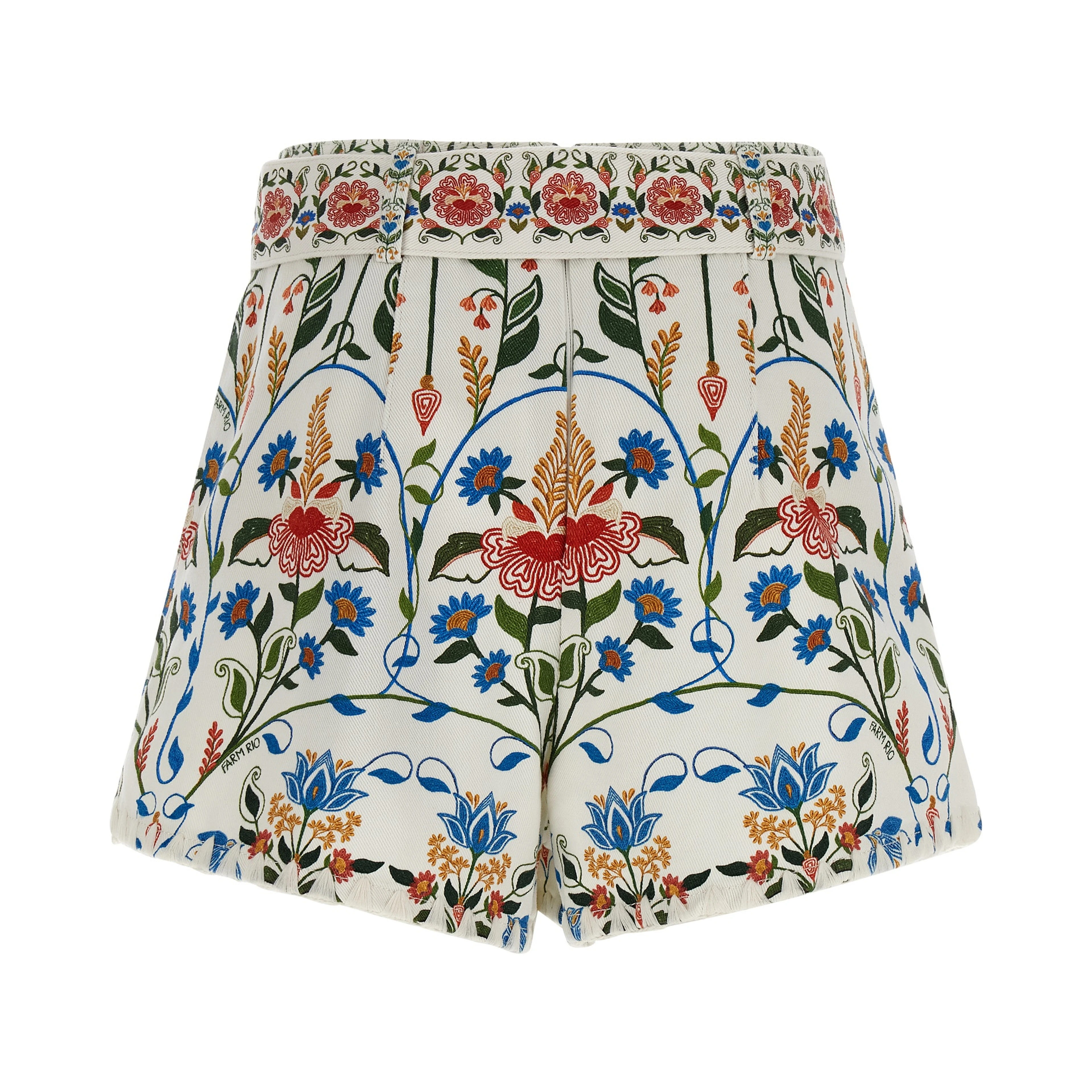Multicolor Cotton Bermuda Shorts