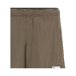 Brown Nylon Bermuda Shorts