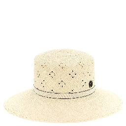 Beige Fabric Sunhat