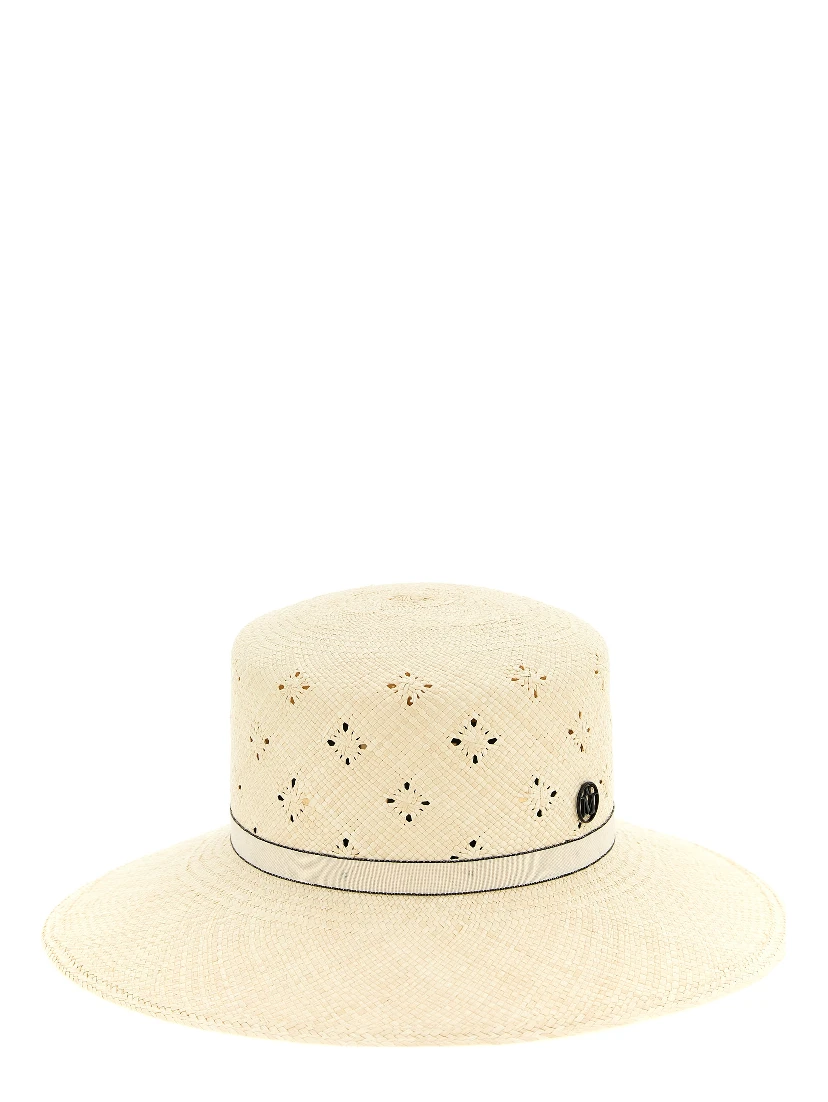 Beige Fabric Sunhat