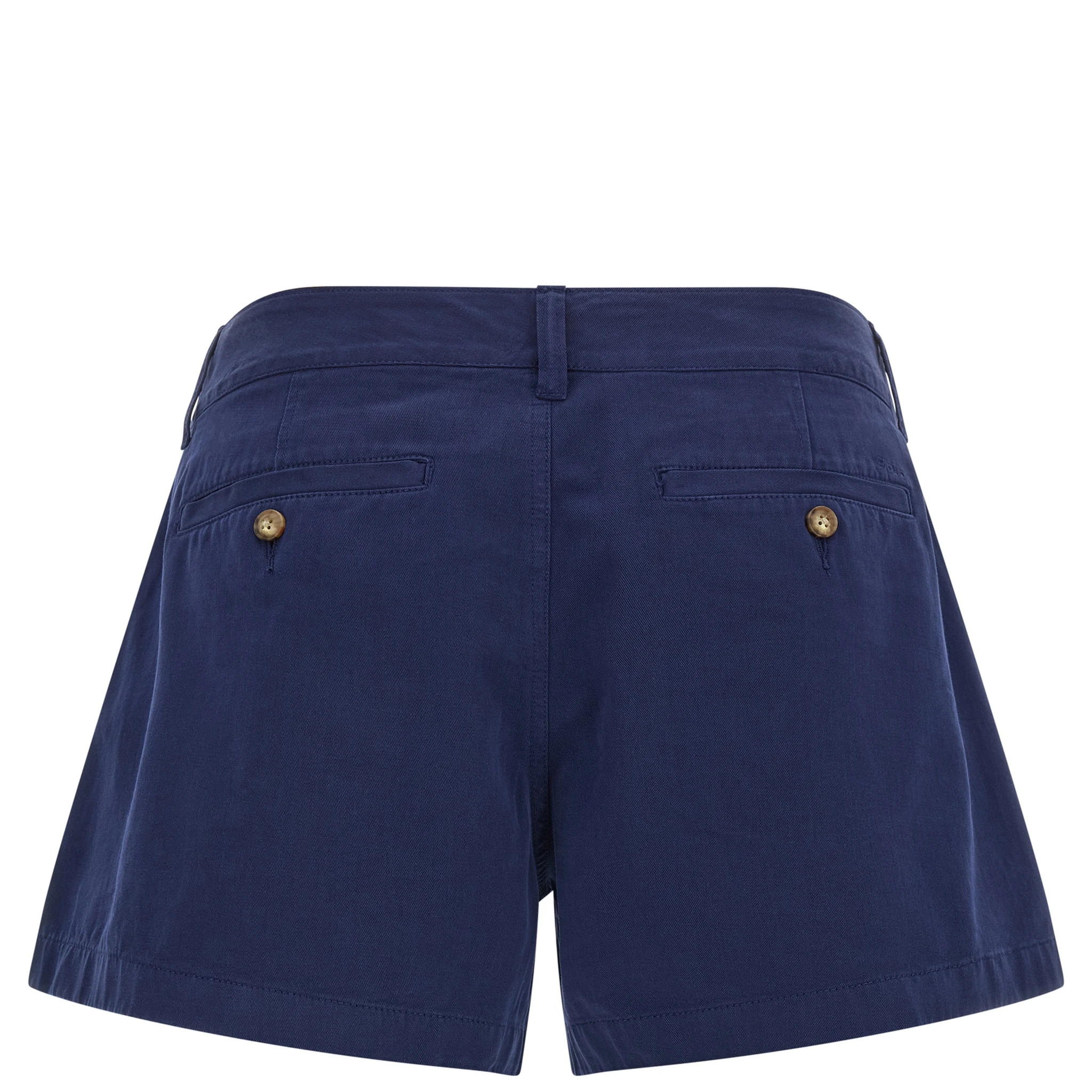Blue Cotton Bermuda Shorts
