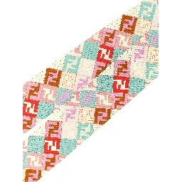 Multicolor Silk Foulard