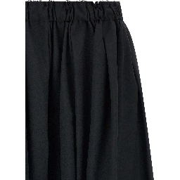 Black Wool Bermuda Shorts