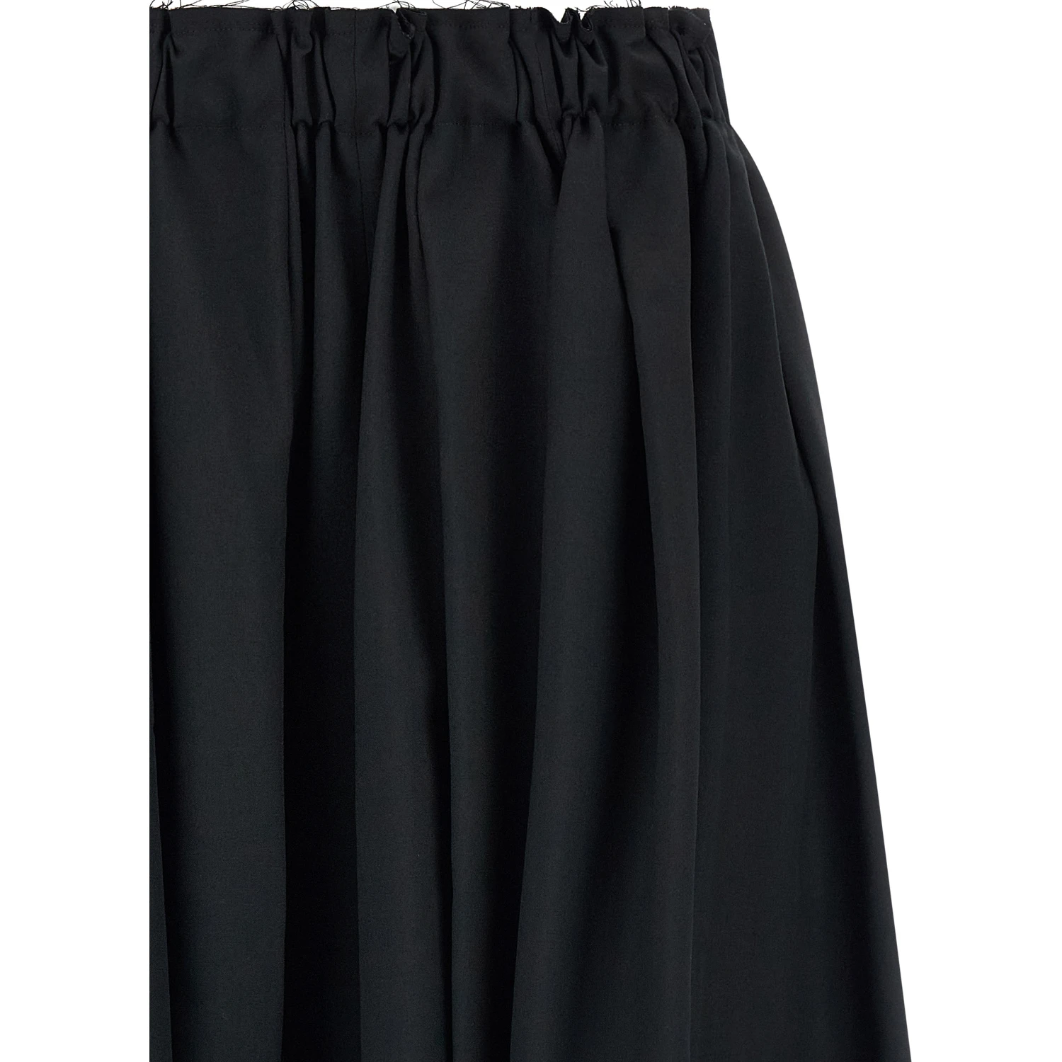 Black Wool Bermuda Shorts