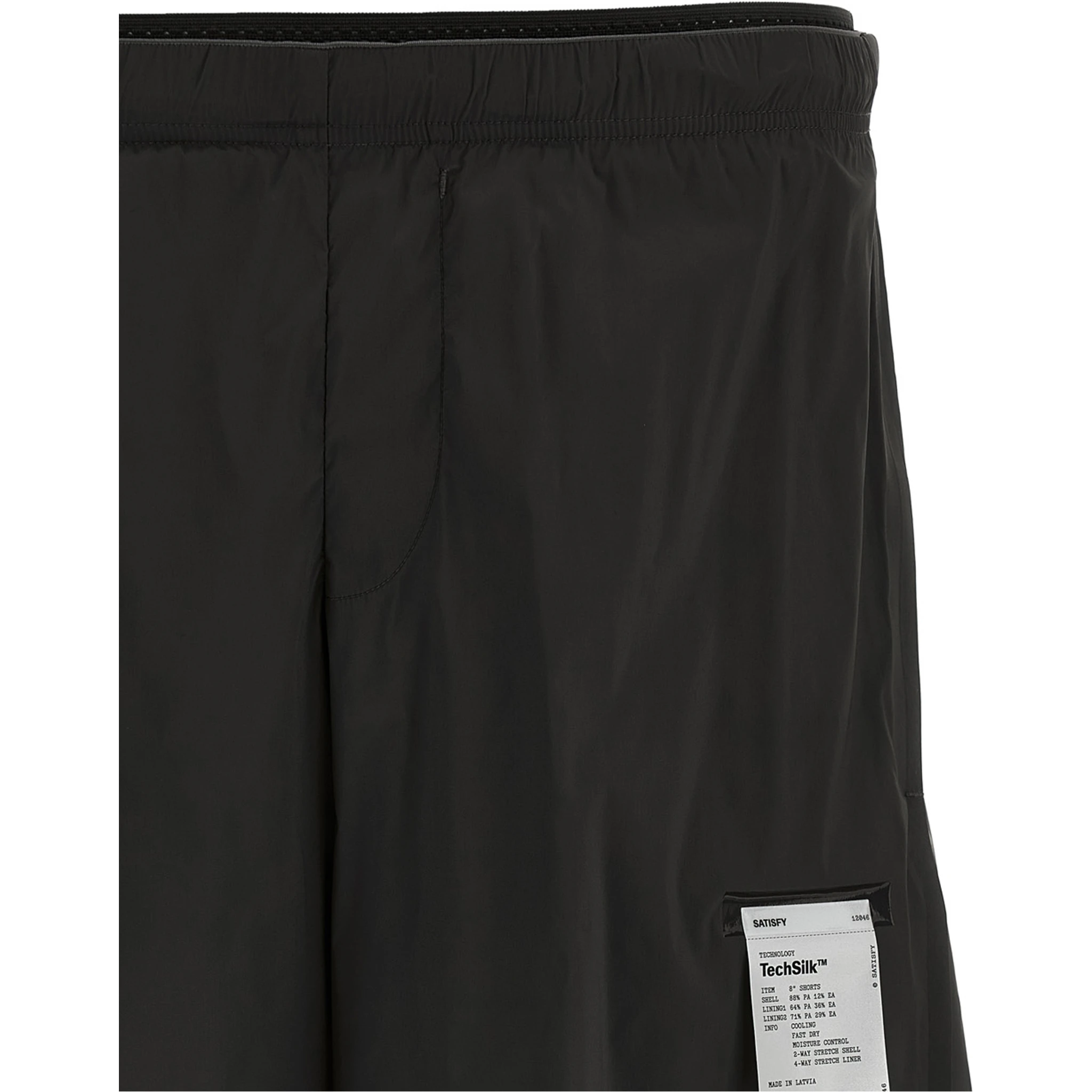 Black Nylon Bermuda Shorts