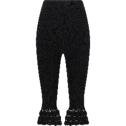Black Organic Cotton Casual Pants