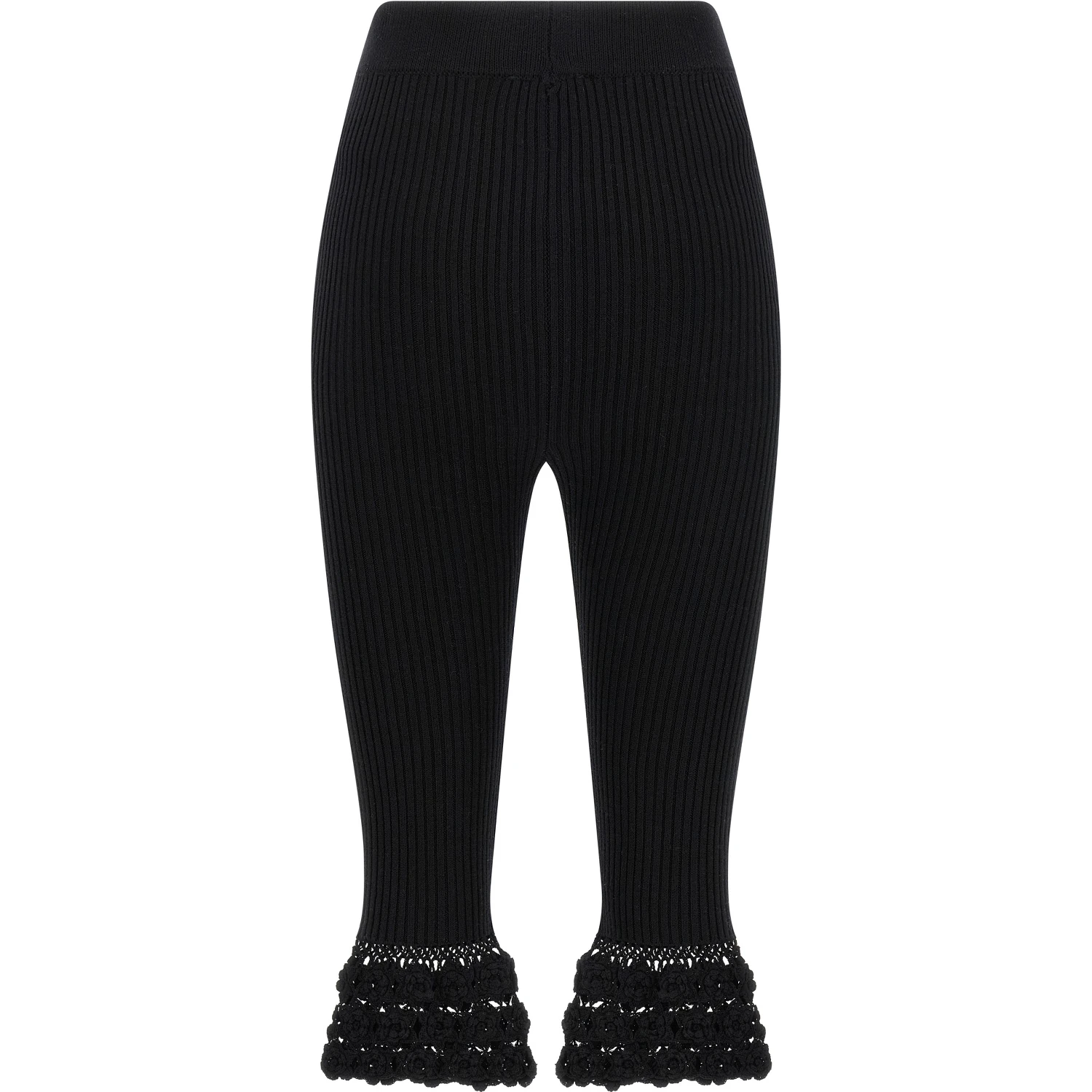 Black Organic Cotton Casual Pants