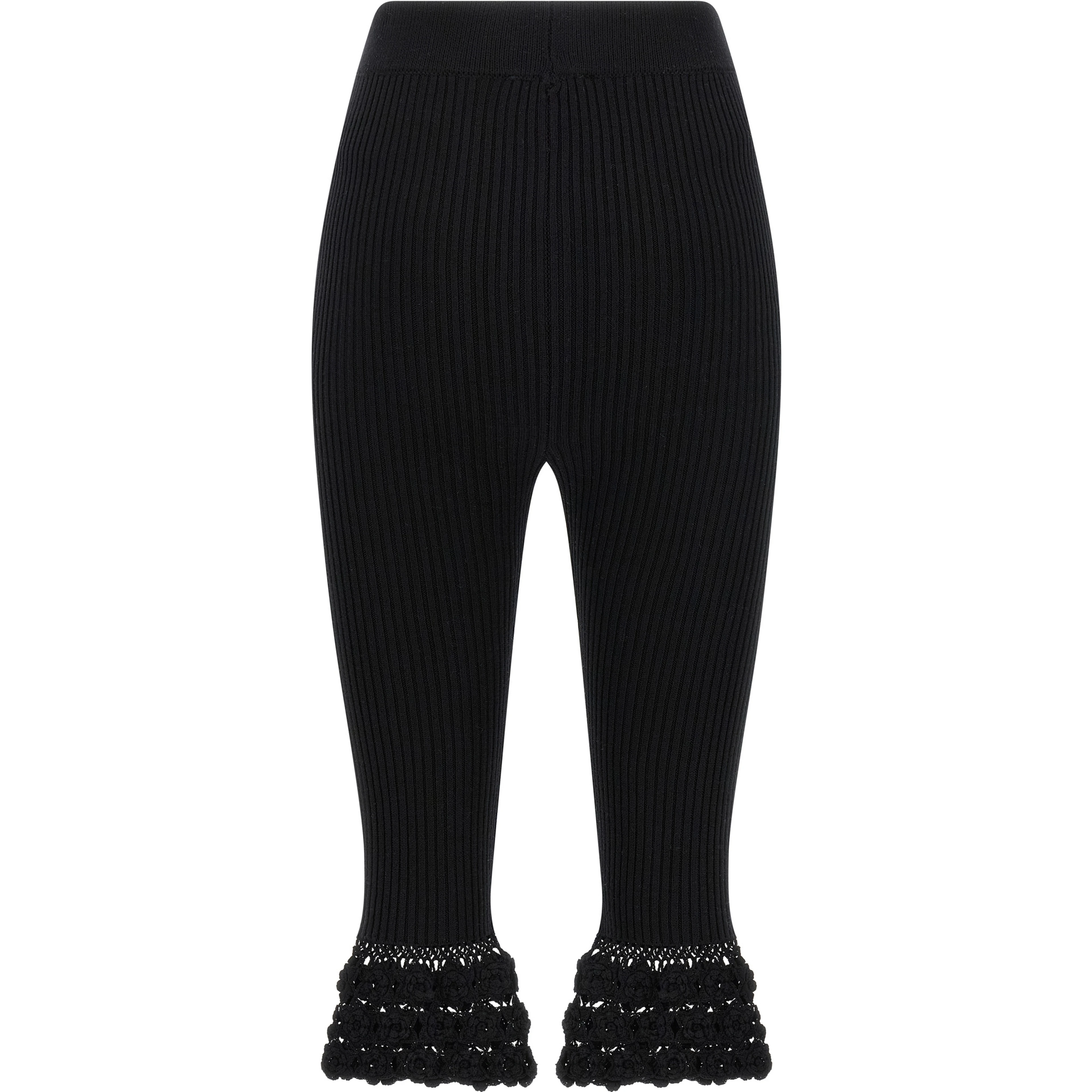 Black Organic Cotton Casual Pants