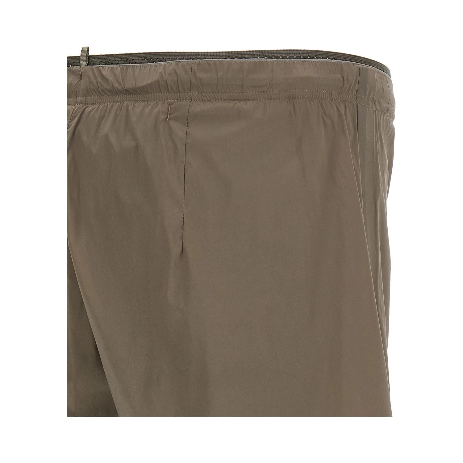 Brown Nylon Bermuda Shorts