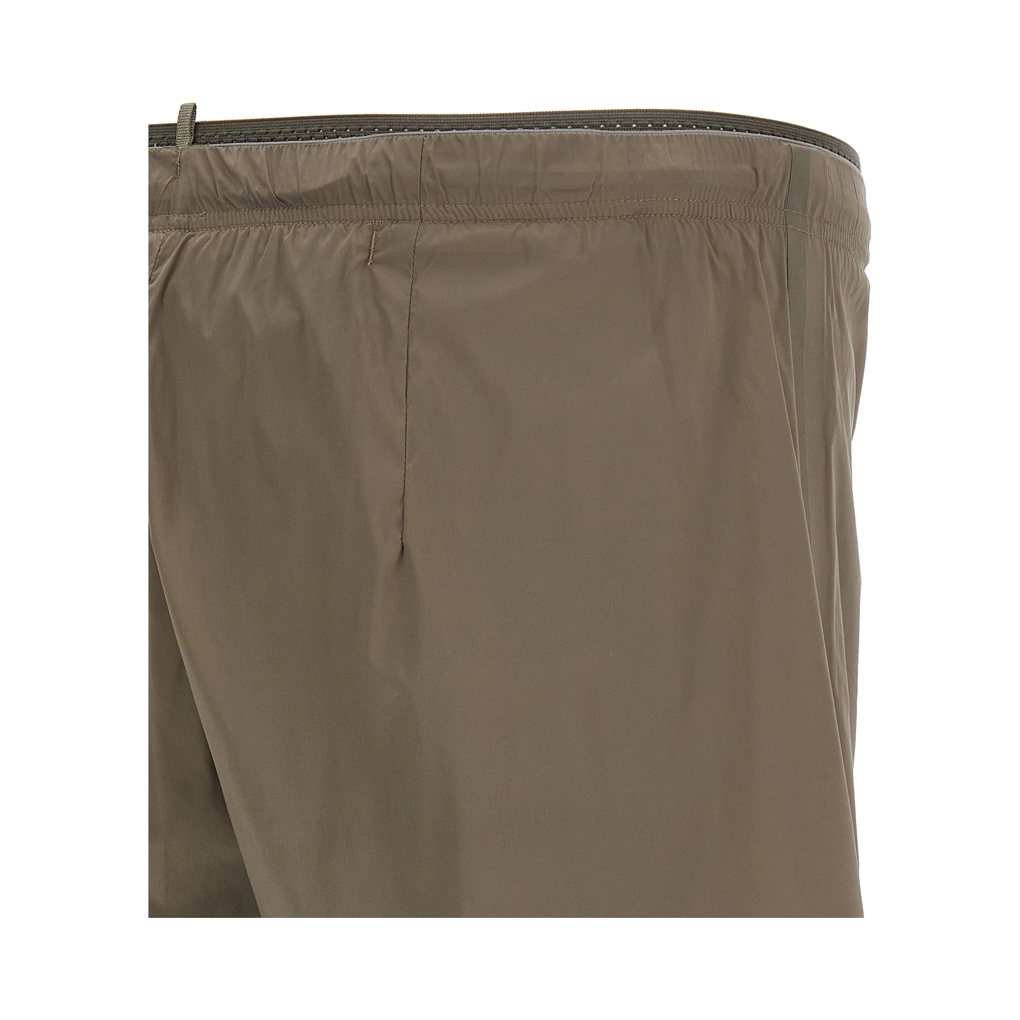 Brown Nylon Bermuda Shorts