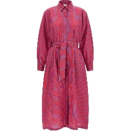 Purple Cotton Long Dress