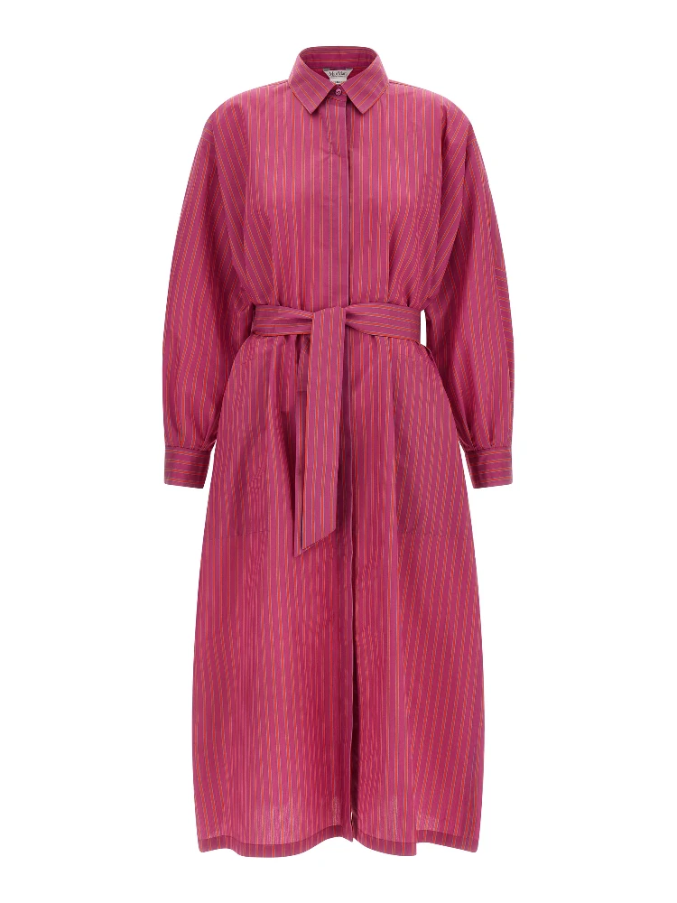 Purple Cotton Long Dress