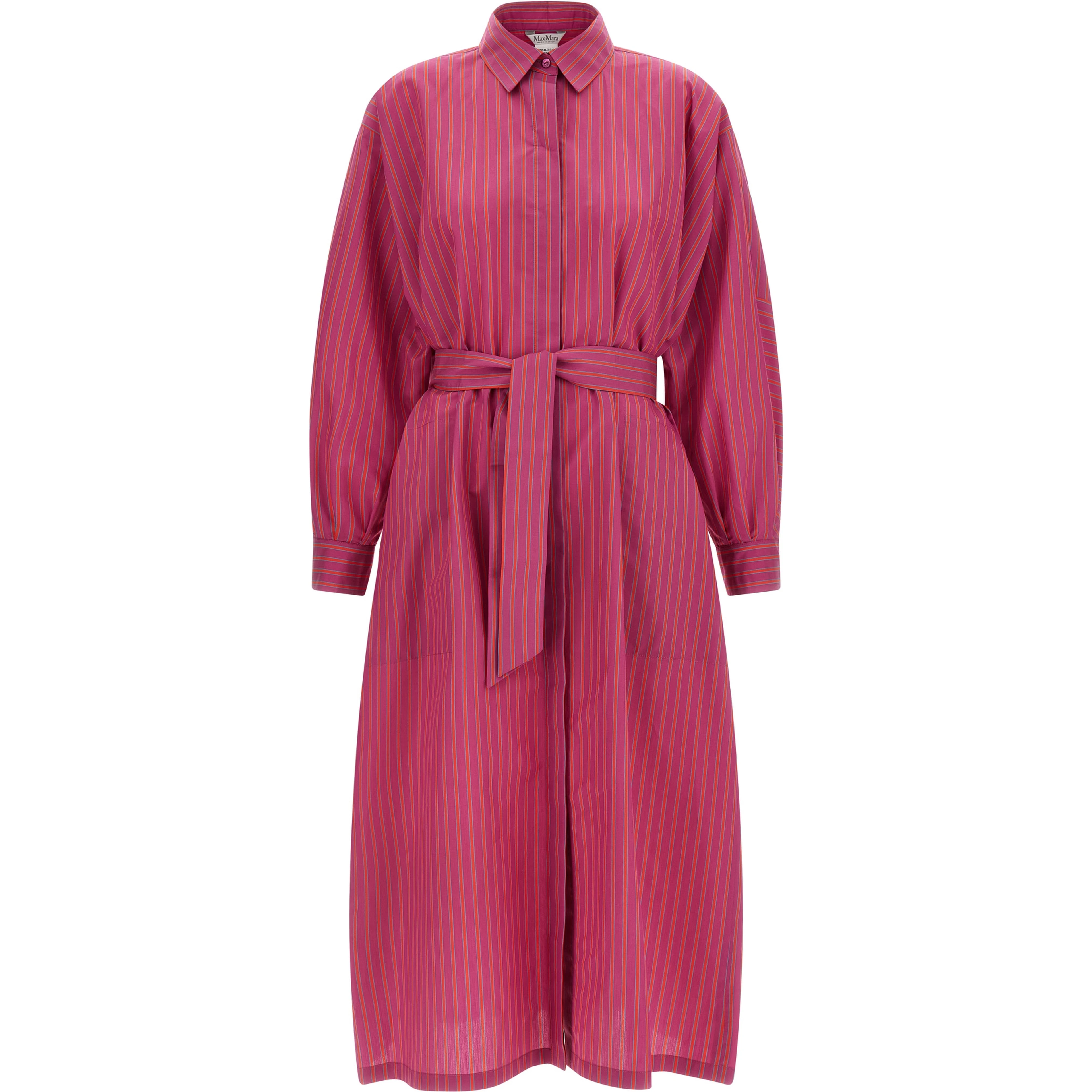 Purple Cotton Long Dress