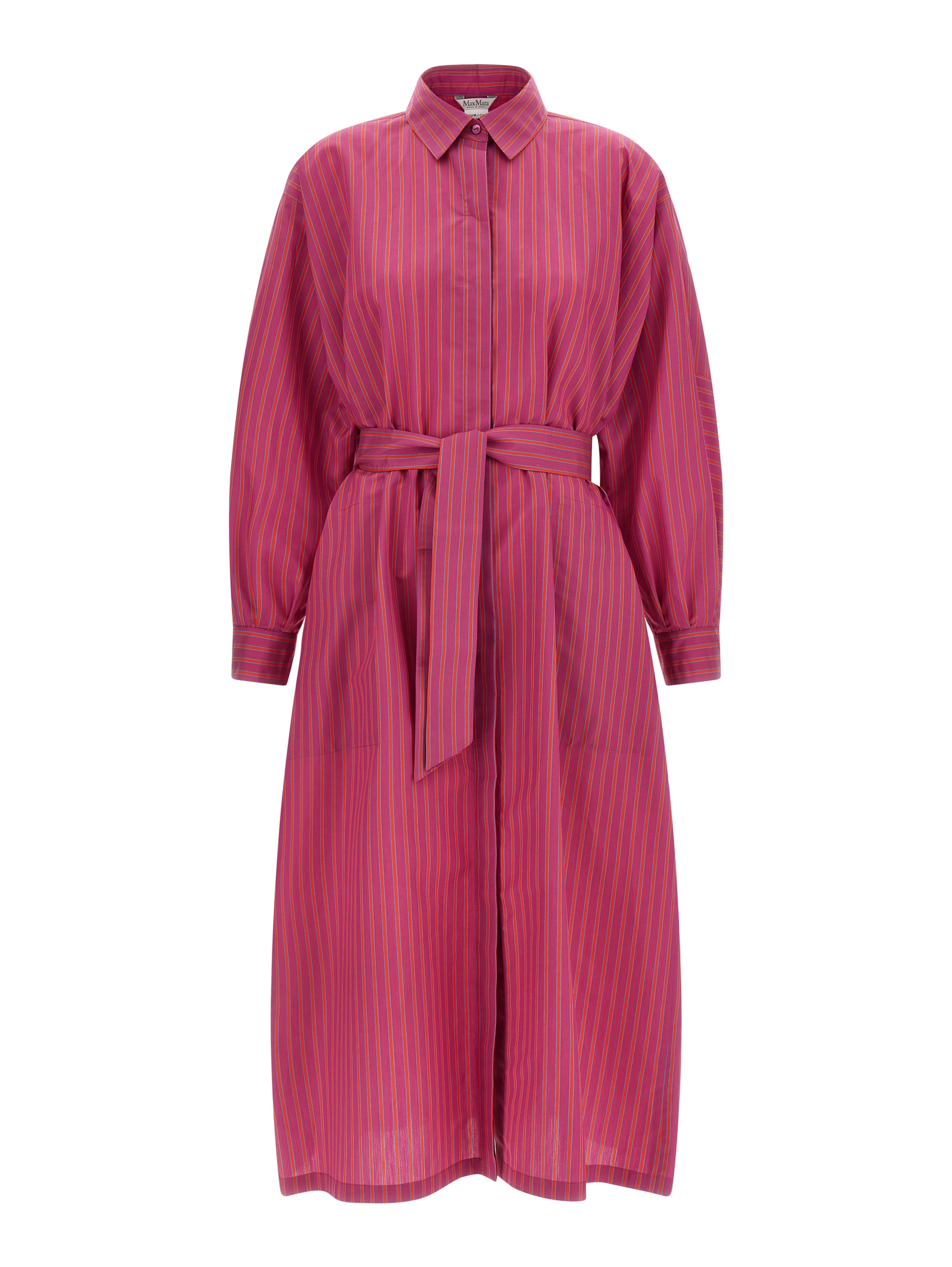 Purple Cotton Long Dress